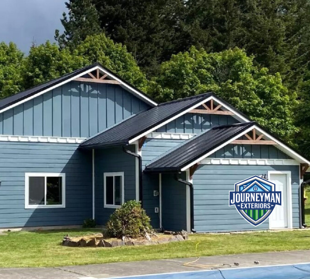 Modern farmhouse exterior transformation in Vancouver, WA
