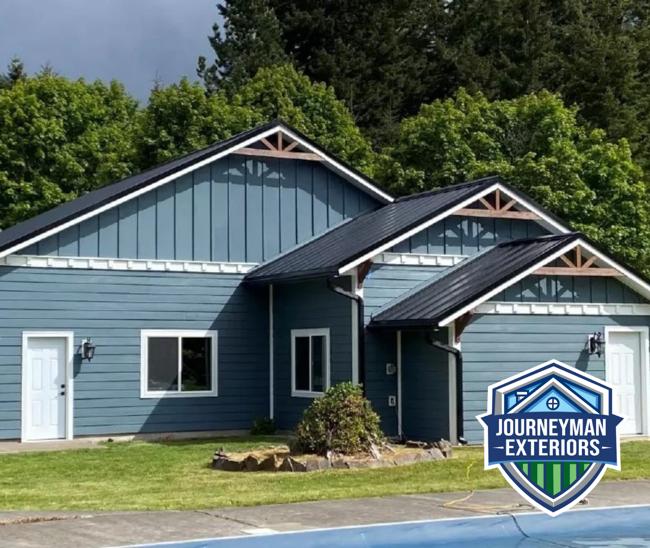 Modern farmhouse exterior transformation in Vancouver, WA