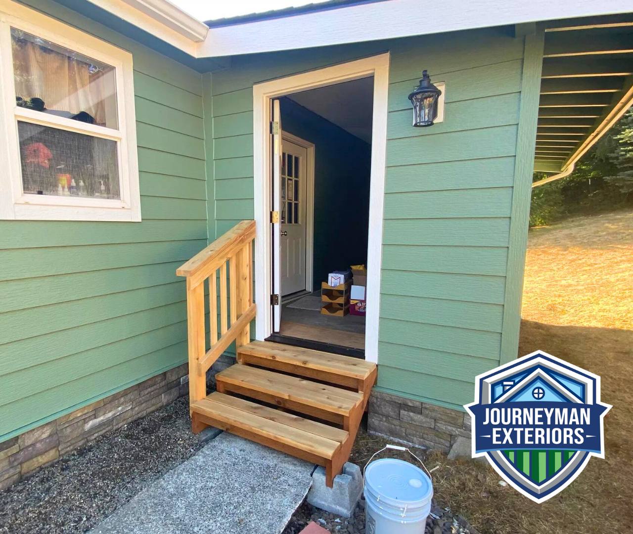 New door steps